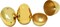 36 Pcs Shiny Golden Metallic Easter Eggs 2.3" in Gold Color for Filling Treats